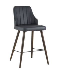 Стул полубарный коналл (stoolgroup) черный 56x90x56 см.