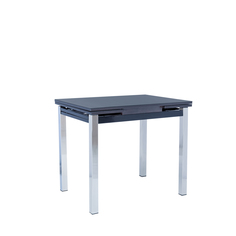 Стол раздвижной париж 1р (leset) серебристый 90x75x70 см.