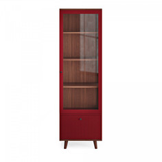Узкая витрина tw161 (the idea) красный 58x194x45 см.