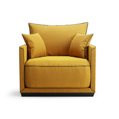Кресло soho (the idea) желтый 94x71x94 см.