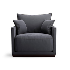 Кресло soho (the idea) серый 94x71x94 см.