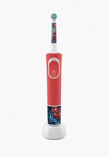 Электрическая зубная щетка Oral B Vitality Kids Spiderman "Человек-паук" D100.413.2K в подарочной упаковке