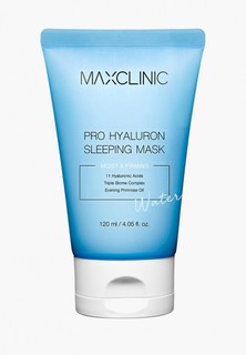 Маска для лица Maxclinic ночная Pro Hyaluron Sleeping Mask с 11 видами гиалуроновой кислоты укрепляющая, 120 мл