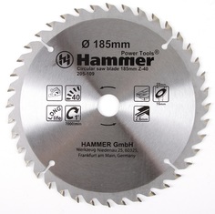 Диск пильный Hammer Flex 205-109 CSB WD 185мм*40*30/20/16мм по дереву