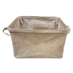 Короба складные ящик складной с ручками 350x250x230мм джутовая ткань