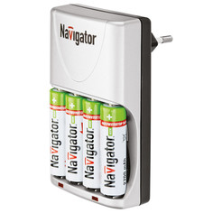 Батарейки, аккумуляторы, зарядные устройства зарядное устройство NAVIGATOR AAA, AA 230В 8ч серый