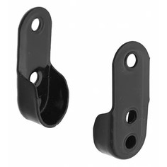 Держатели для систем хранения Джокер фланец для трубы 30х15мм черный 2шт Palladium