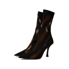 Текстильные ботильоны Sock Jimmy Choo / Mugler Jimmy Choo