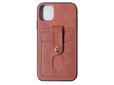 Чехол Luazon для APPLE iPhone 11 Pro Leatherette с отсеком под карты Brown 5864445