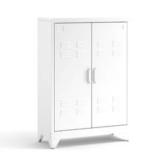 Шкаф низкий с 2 дверками hiba (laredoute) белый 75x110x33 см.
