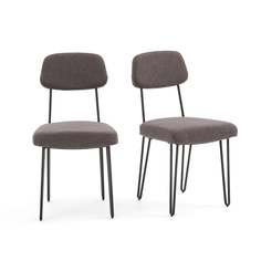 Комплект из 2 стульев koper серый (laredoute) серый 44x85x51 см.