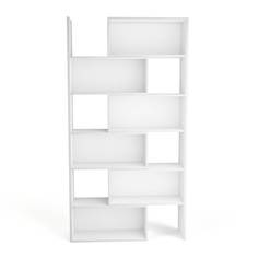 Шкаф для книг модульный everett (laredoute) белый 72x200x30 см.