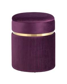 Пуф миранда с ящиком (stoolgroup) фиолетовый 44 см.
