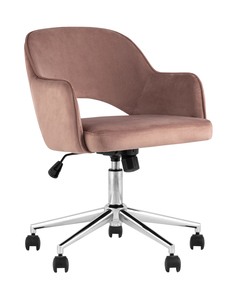 Кресло компьютерное кларк (stoolgroup) розовый 55x87x57 см.