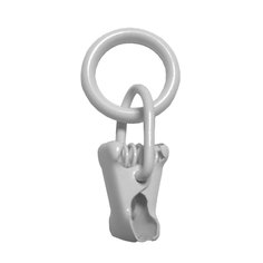 Кольца с зажимом Арт-декор D10 10 шт белый