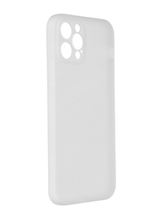 Чехол Luazon для APPLE iPhone 12 Pro Soft-Touch Silicone Transparent-White 6250194