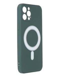 Чехол Luazon для APPLE iPhone 12 Pro MagSafe Silicone Dark Green 6852574