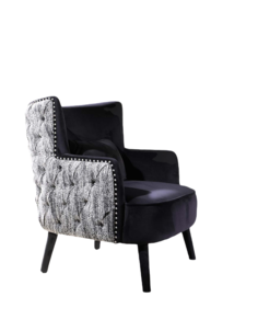 Кресло барон (ist casa) черный 82x90x82 см.