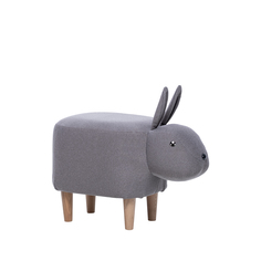 Пуф rabbit combi (leset) серый 63x41x33 см.