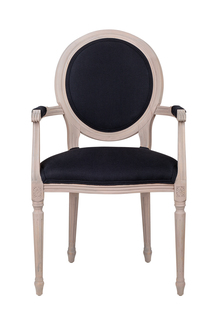 Стул с подлокотниками delo arm black (mak-interior) черный 57x98x59 см.