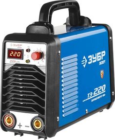 Инвертор сварочный Зубр Профессионал ЗАС-Т3-220-Д ПВ-60%,220В (мин 160В),дисплей