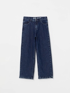 Широкие джинсы для девочек (синий, 128/ 8-9 YEARS) Sela