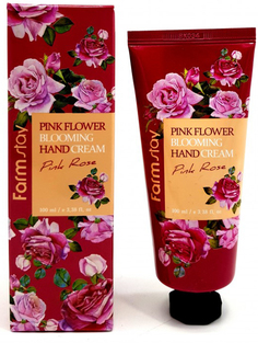 Крем для рук с экстрактом розы FarmStay Pink Flower Blooming Hand Cream Pink Rose, 100мл