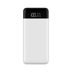 Внешний аккумулятор TFN 10000mAh SlimDuo LCD white