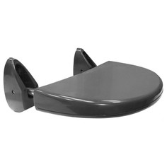 Стулья и сиденья для ванной комнаты сиденье настенное PRIMANOVA 35х25см графит