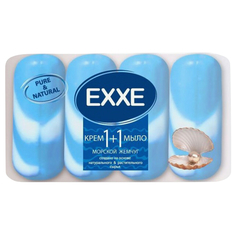 Мыло кусковое мыло EXXE Морской жемчуг, 4 шт, 90 г