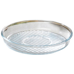 Формы для выпечки форма для запекания BORCAM Grill 26см 1,72л круглая жаропрочное стекло