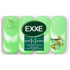 Мыло кусковое мыло EXXE Оливковое масло, 4 шт, 90 г
