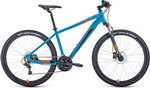 Велосипед Forward APACHE 27 5 3.0 disc 2021 рост 21 бирюзовый/оранжевый RBKW1M37G056