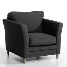 Кресло nottingham (laredoute) серый 92x90x94 см.
