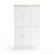 Шкаф hiba (laredoute) белый 100x180x40 см.