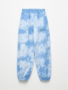 Джоггеры с принтом для девочек (принт, 152) Sela