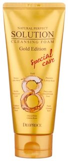 Пенка для умывания золото и восты Deoproce Natural Perfect Solution Cleansing Foam Gold 170гр