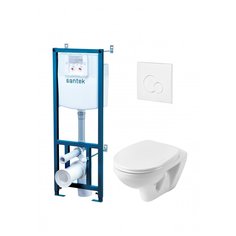 Инсталляция Santek, Бореаль, подвесная, 4 в 1, с унитазом, 1WH302464