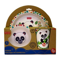 Набор посуды из бамбука Панда 0+ Fisher Price