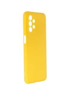 Чехол DF для Samsung Galaxy A23 Silicone Yellow sCase-137