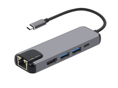 Хаб USB KS-is USB Type-C 5 в 1 KS-561