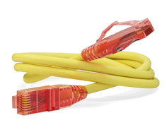 Сетевой кабель Hyperline UTP cat.5e 5m Yellow PC-LPM-UTP-RJ45-RJ45-C5e-5M-LSZH-YL