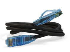 Сетевой кабель Hyperline UTP cat.6 1.5m Black PC-LPM-UTP-RJ45-RJ45-C6-1.5M-LSZH-BK