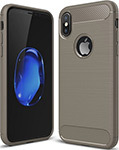 Чехол (клип-кейс) Eva для Apple iPhone X - Серый/Карбон (IP8A012G-X)