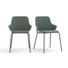 Комплект из двух обеденных кресел bertille (laredoute) зеленый 53x77x52 см.