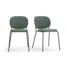 Комплект из двух стульев bertille (laredoute) зеленый 44x75x52 см.