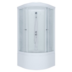 Душевая кабина Тритон Риф Б DK99 90х90 без г/м, высокий поддон, белый, сифон Triton