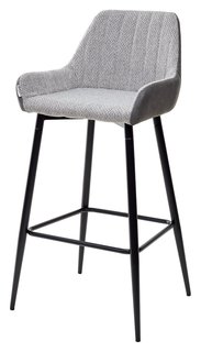 Барный стул PUNCH теплый серый TRF-08/ экокожа серая сталь RU-07 Bravo