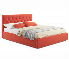 Мягкая кровать Verona 160 оранж с подъемным механизмом Bravo