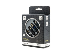 Межблочный кабель SWAT SIC-418 4RCA-4RCA, 1.8 метра